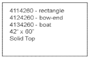 Maple Traditional 42"x60" Solid Top Build-A-Table