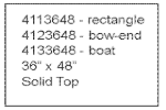 Maple Traditional 36"x48" Solid Top Build-A-Table
