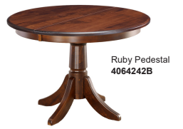Maple Traditional 42"x42" Round Build-A-Table w/18" Leaf