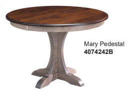 Maple Traditional 42"x42" Round Build-A-Table w/18" Leaf