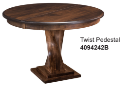 Maple Traditional 42"x42" Round Build-A-Table w/18" Leaf