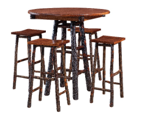 Maple + Hickory Mountain Retreat Round Pub Table - Bar Height