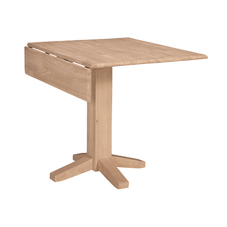 36" Square Dropleaf Table