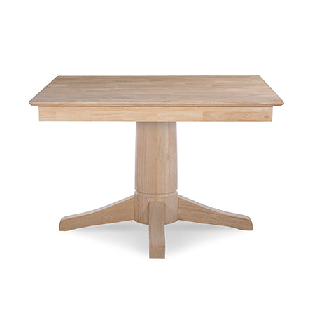 42" Square Table w/ Transitional Pedestal