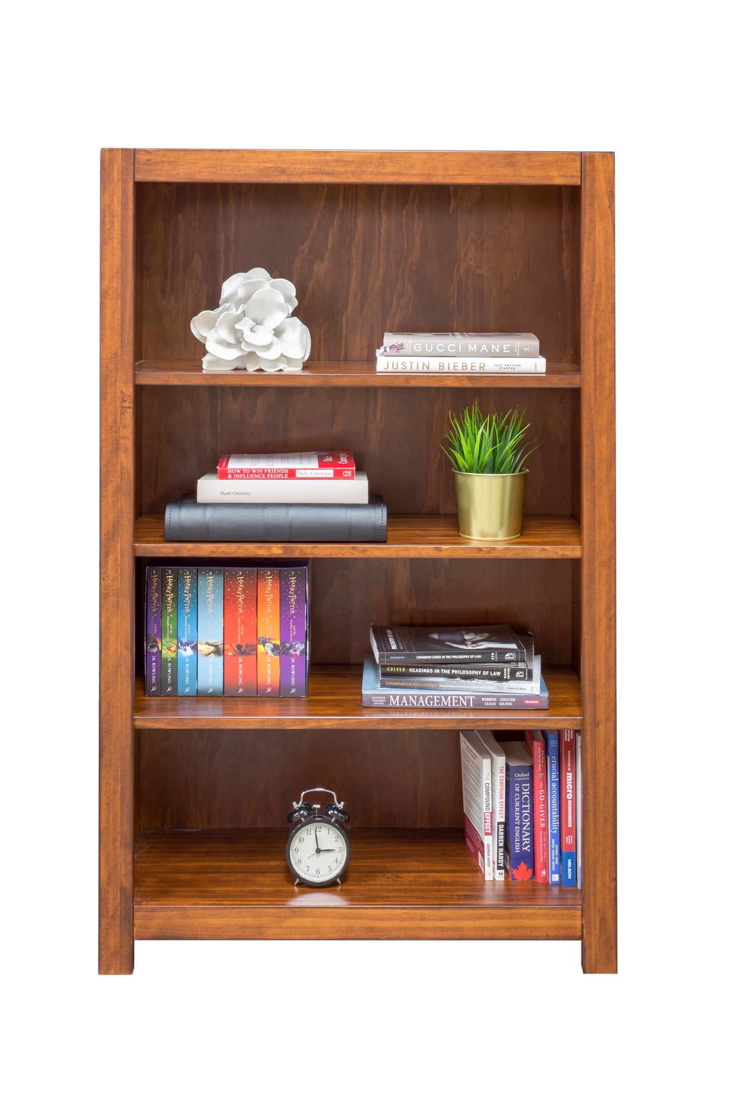 Pine Erica Square Cut 30"W x 48"H Bookcase