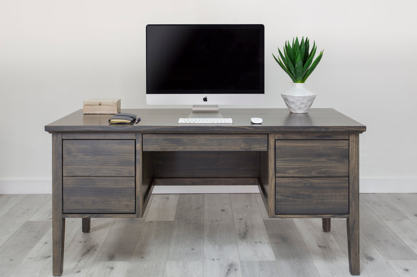 Double Pedestal Modern Office Desk