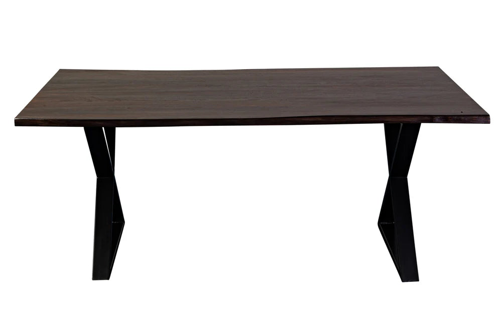 Manzanita Live Edge Dining Table - 'Midnight'