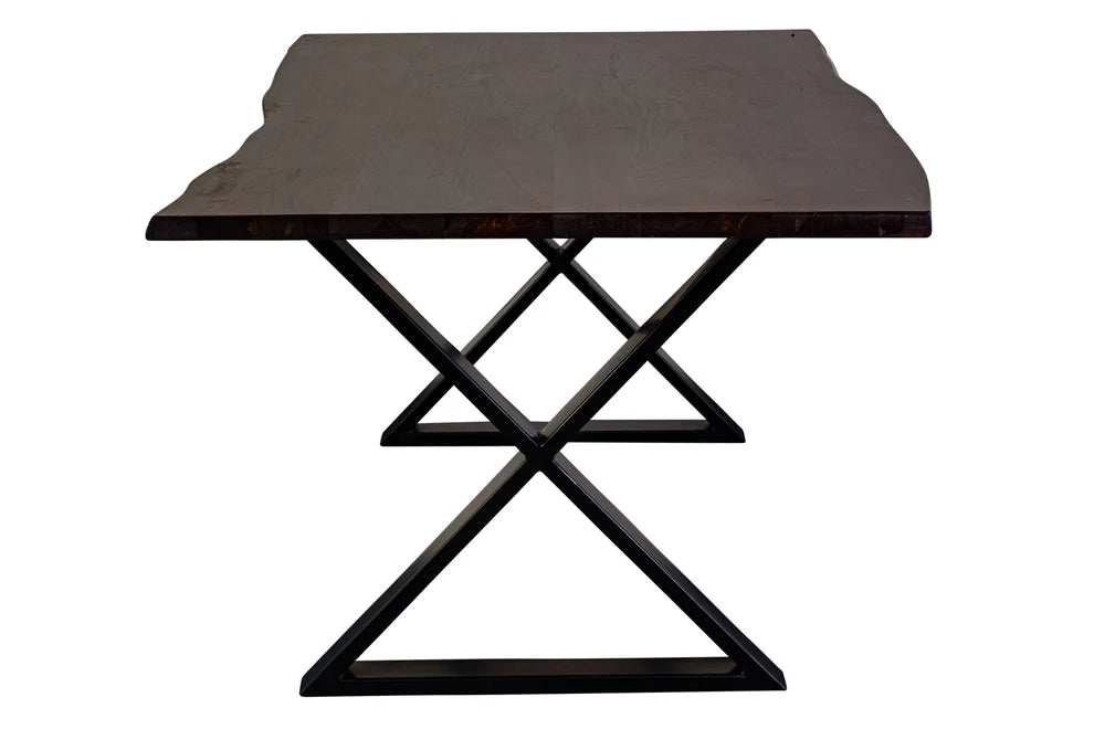 Manzanita Live Edge Dining Table - 'Midnight'