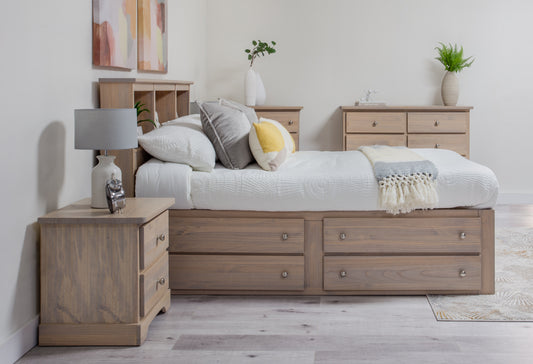 "Youth" Captains Storage Bed w/Bookcase Headboard - Double/Full
