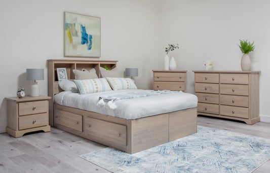 "Youth" Mates Storage Bed w/Bookcase Headboard - King