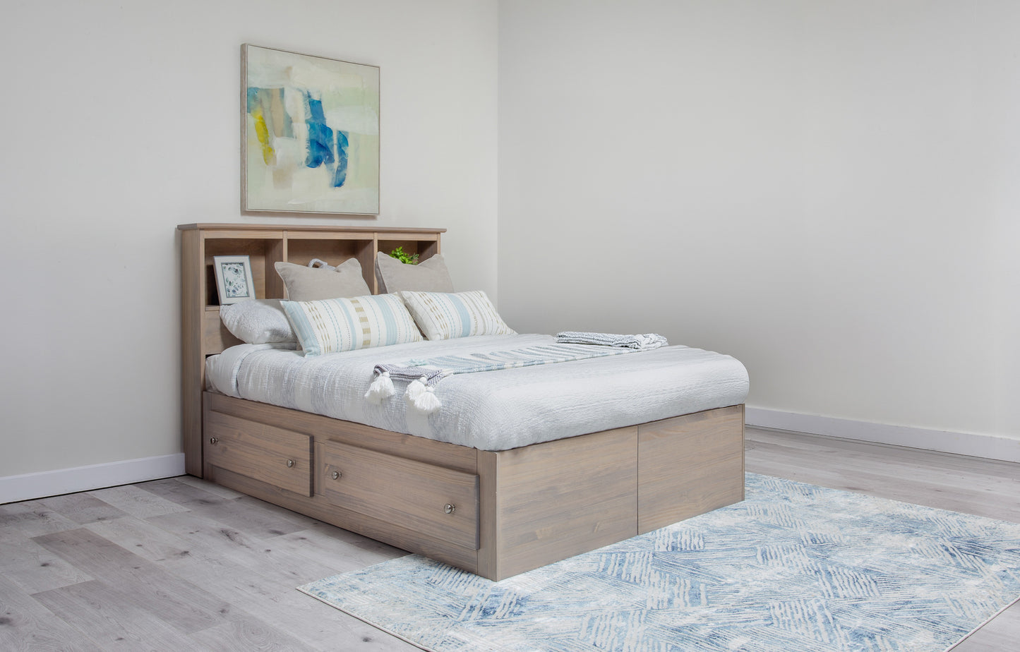 "Youth" Mates Storage Bed w/Bookcase Headboard - Twin