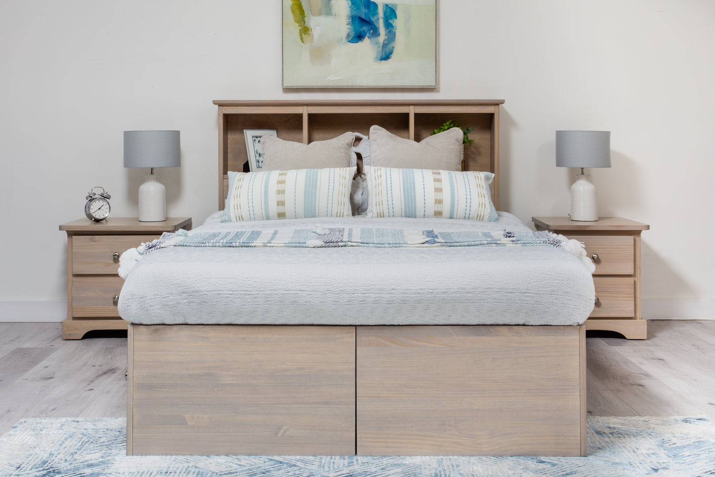 "Youth" Mates Storage Bed w/Bookcase Headboard - Queen