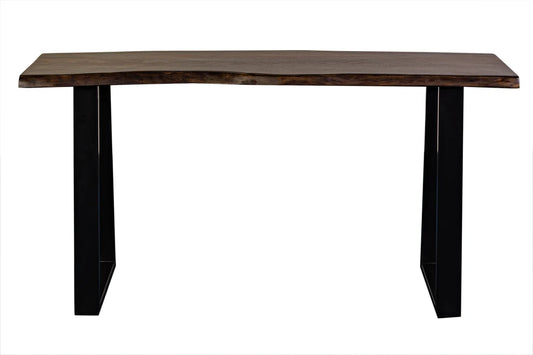Manzanita Live Edge Console Table - "Midnight"