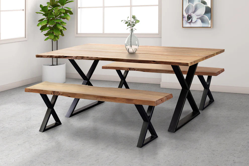 Manzanita Live Edge Dining Table - 'Natural'