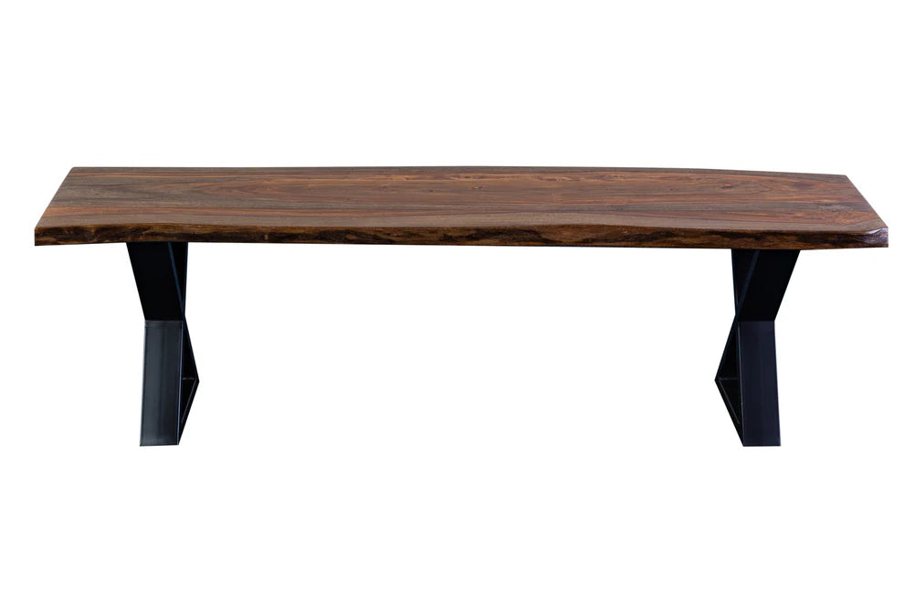 Manzanita Live Edge Dining Bench - "Harvest"