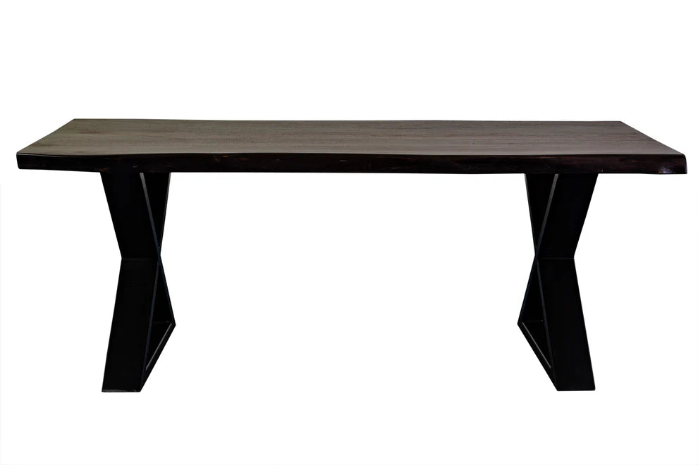 Manzanita Live Edge Coffee Table - "Midnight"