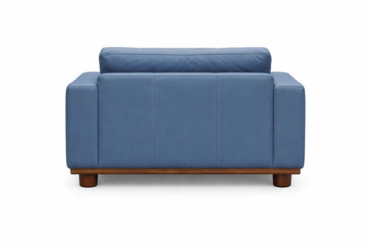 Alestair Blue Leather Chair