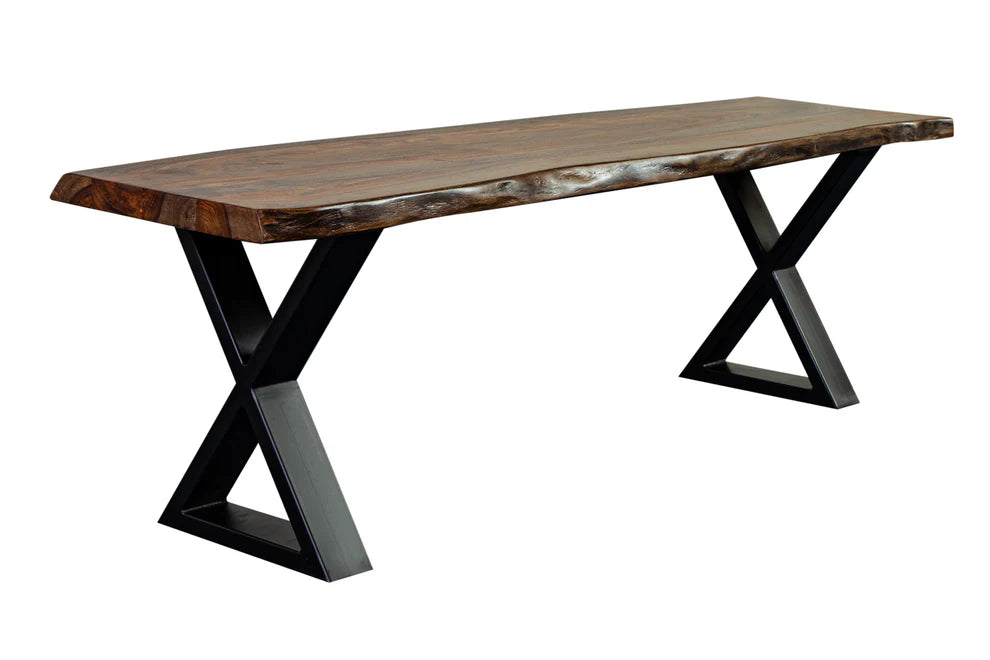 Manzanita Live Edge Dining Bench - "Harvest"