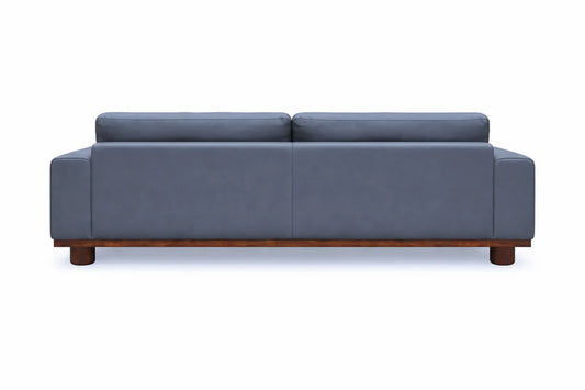 Alestair Blue Leather Sofa