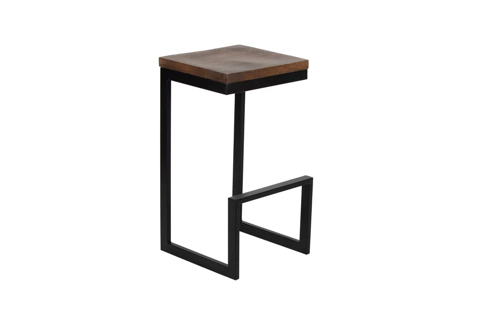 Cube Bar Stool - "Walnut" - 30"