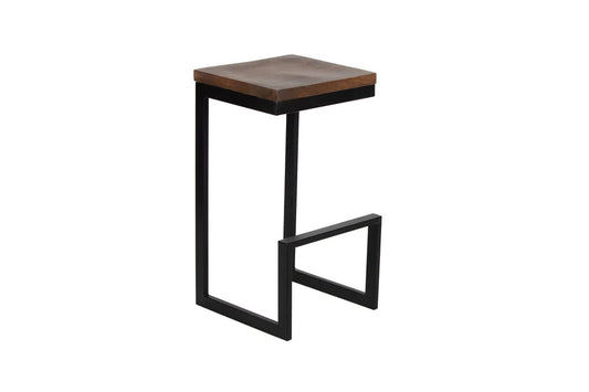 Cube Bar Stool - "Walnut" - 30"