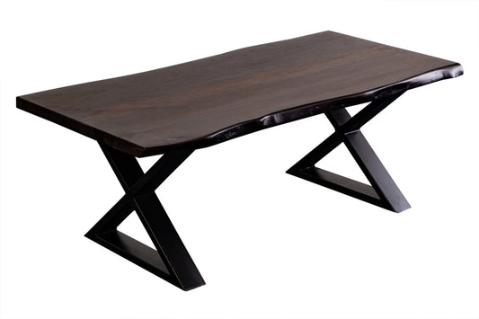 Manzanita Live Edge Coffee Table - "Midnight"