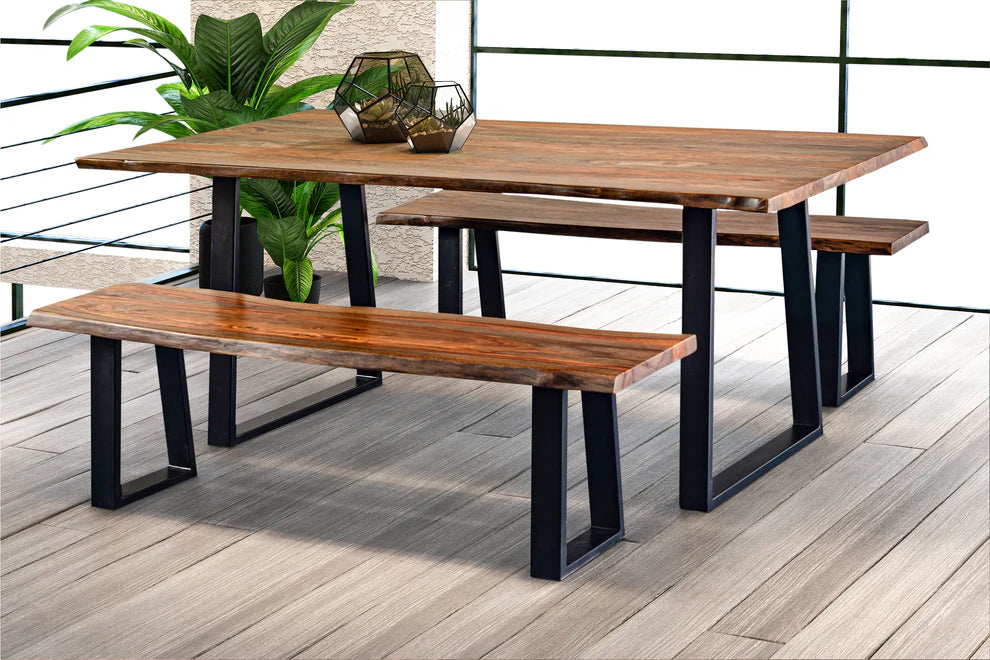 Manzanita Live Edge Dining Table - 'Harvest'