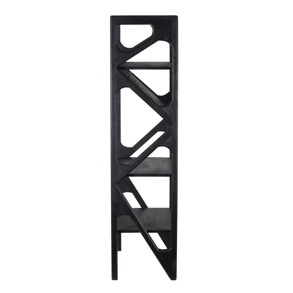 Canberra Narrow Bookcase - "Black"