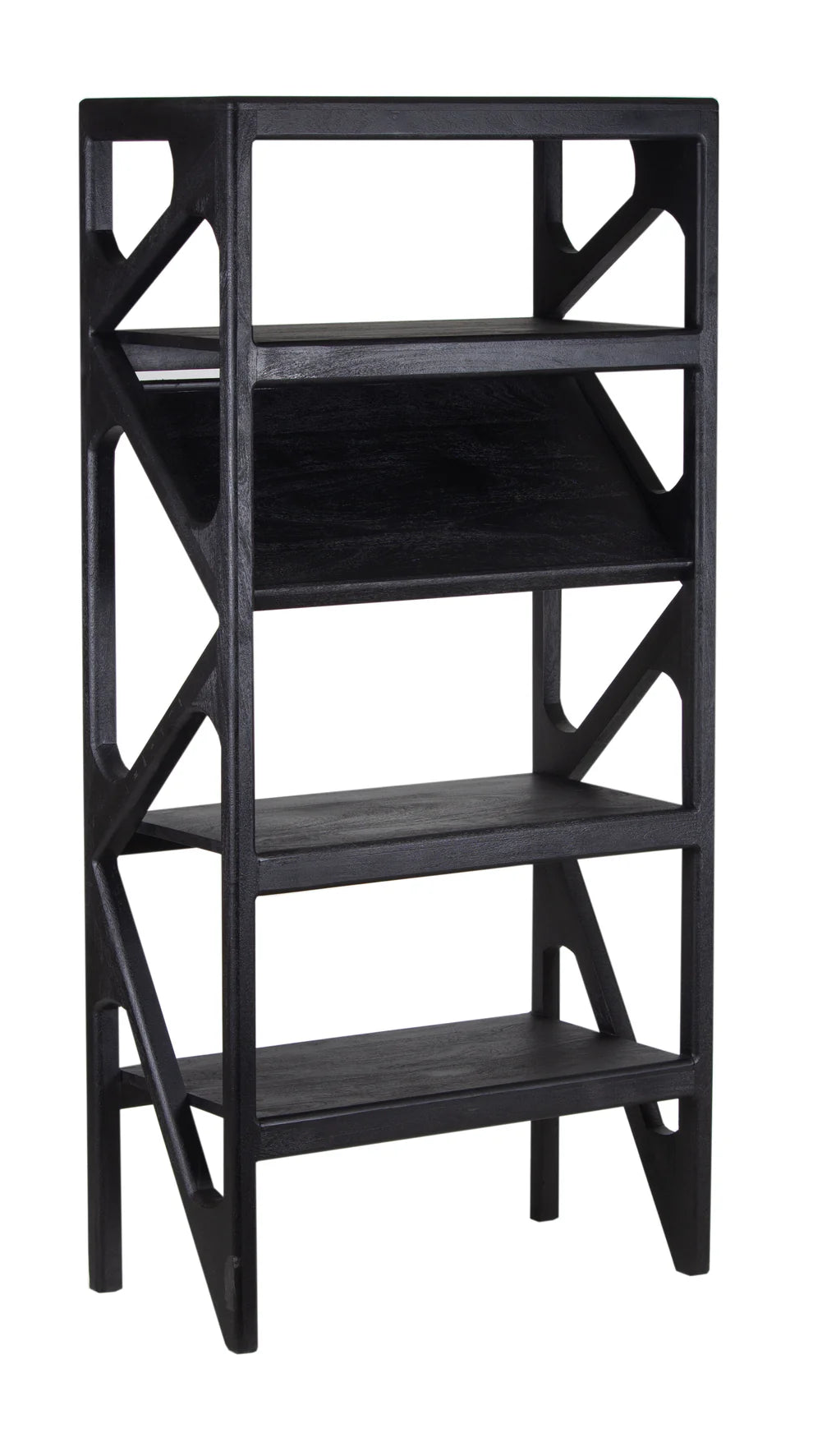 Canberra Narrow Bookcase - "Black"