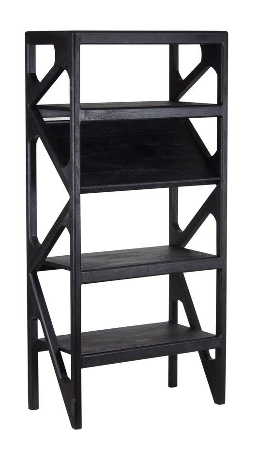 Canberra Narrow Bookcase - "Black"