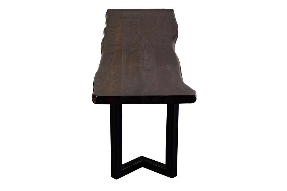 Manzanita Live Edge Dining Bench - "Midnight"