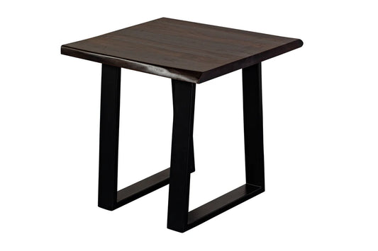 Manzanita Live Edge End Table - "Midnight"