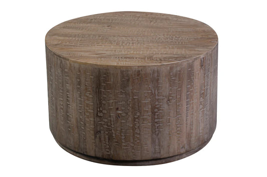Drum Coffee Table - "Gray"