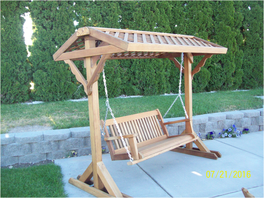 Lattice Roof Yard Swing Frame for 5ft Swings