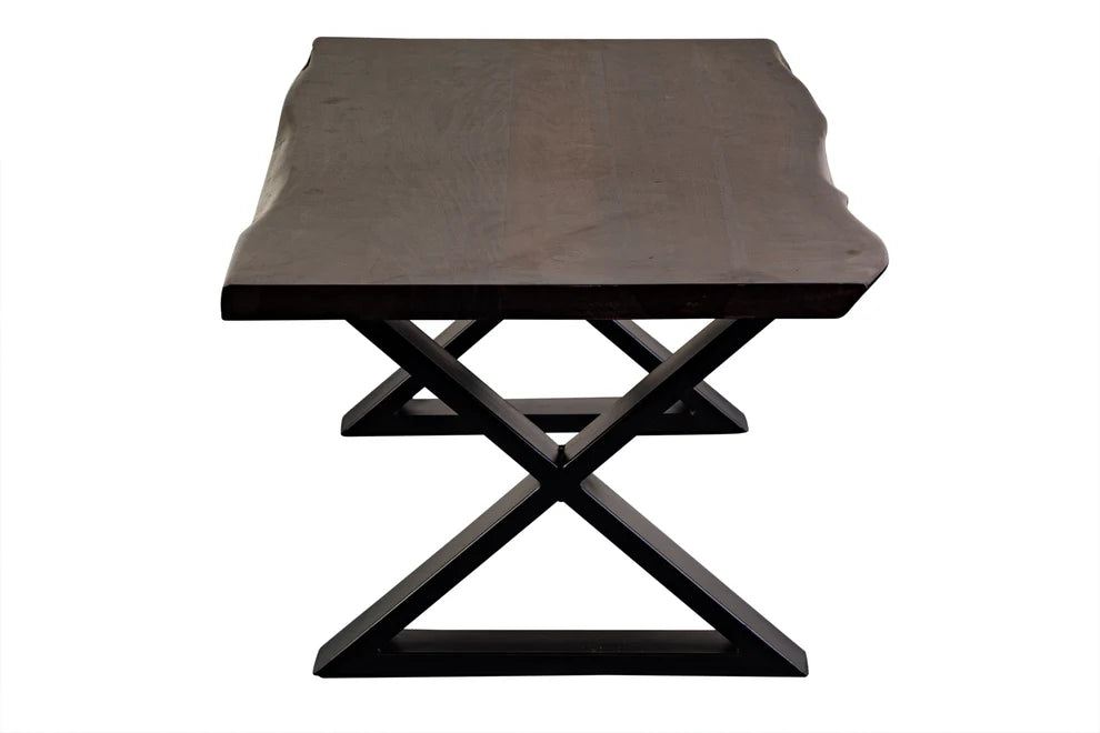 Manzanita Live Edge Coffee Table - "Midnight"